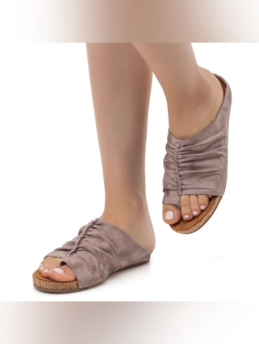 Antelope Baina Suede Slide Sandal